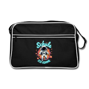 School Child 2026 School Enrollment 2026 Back to School - Retro Bag - black/white - Front