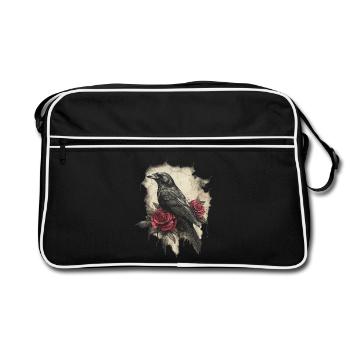 Corbeau - Sac Retro - noir/blanc - Devant