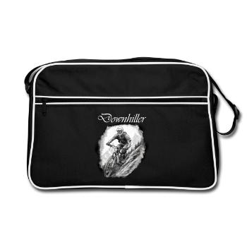 Downhiller white - Retro Bag - black/white - Front