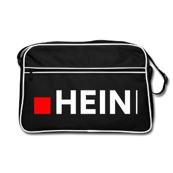 HEIN | Minimalist funny reaction - Retro Bag - black/white - Front