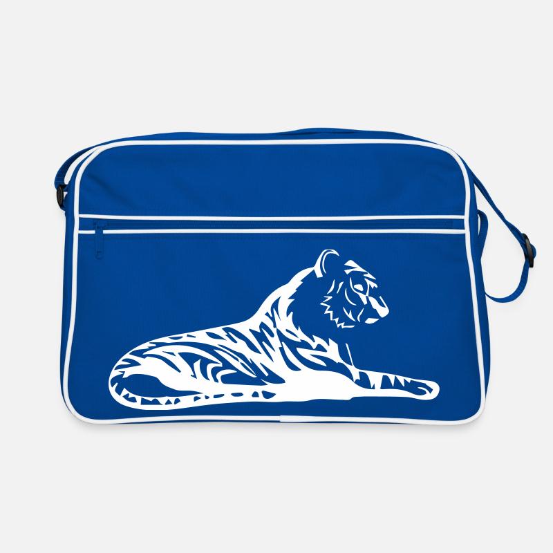 Tigre élégant au design tribal Sac Retro