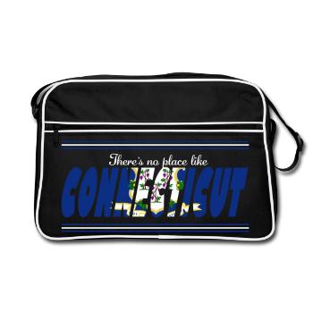 Connecticut Pride Blue Flag - Retro Bag - black/white - Front