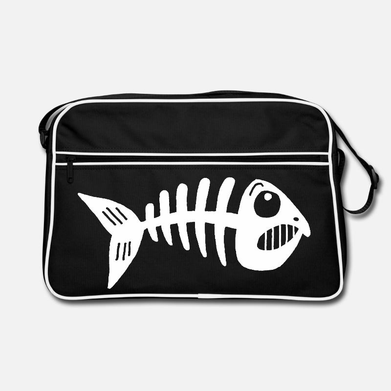 Squelette de poisson Sac Retro