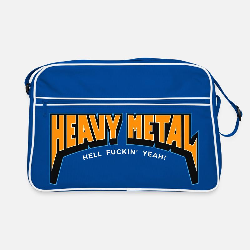 Logo texte Heavy Metal Hell yes Sac Retro