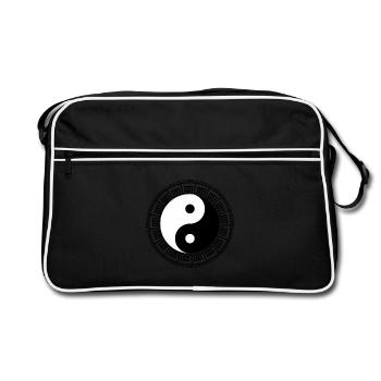 Yin Yang. - Retro Bag - black/white - Front