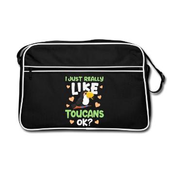 Toucan Bird Toucan - Retro Bag - black/white - Front
