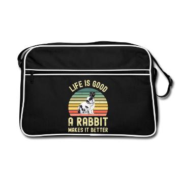 Rabbit Rabbit - Retro Bag - black/white - Front