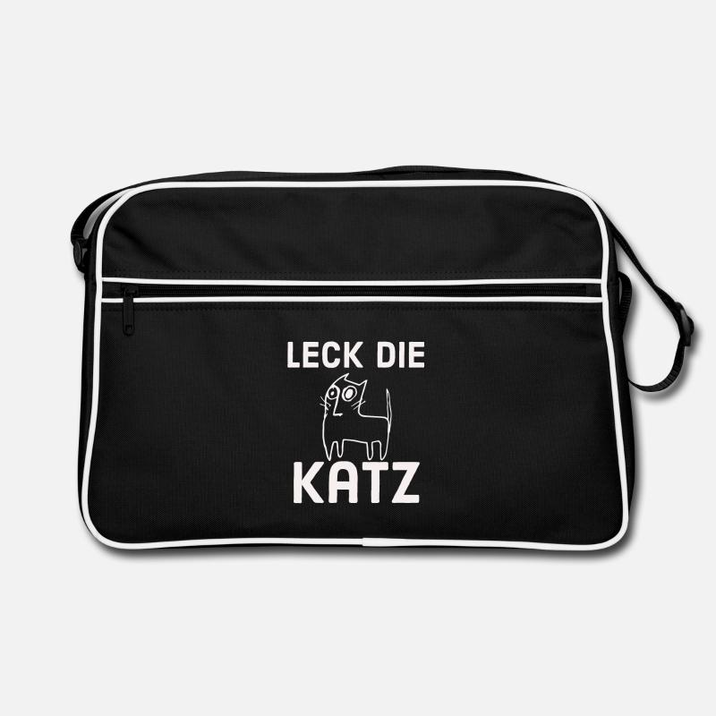 Leck die Katz Retro Tasche