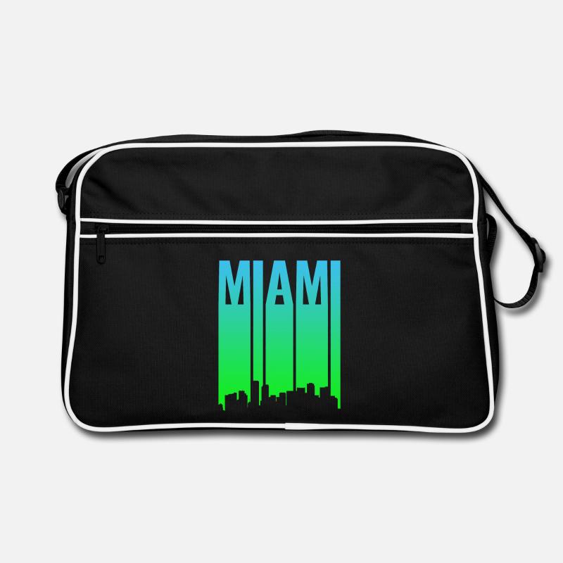Miami Skyline Gradient Retro Bag