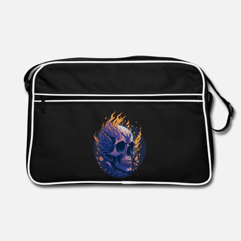 Feuerschädel Retro Tasche