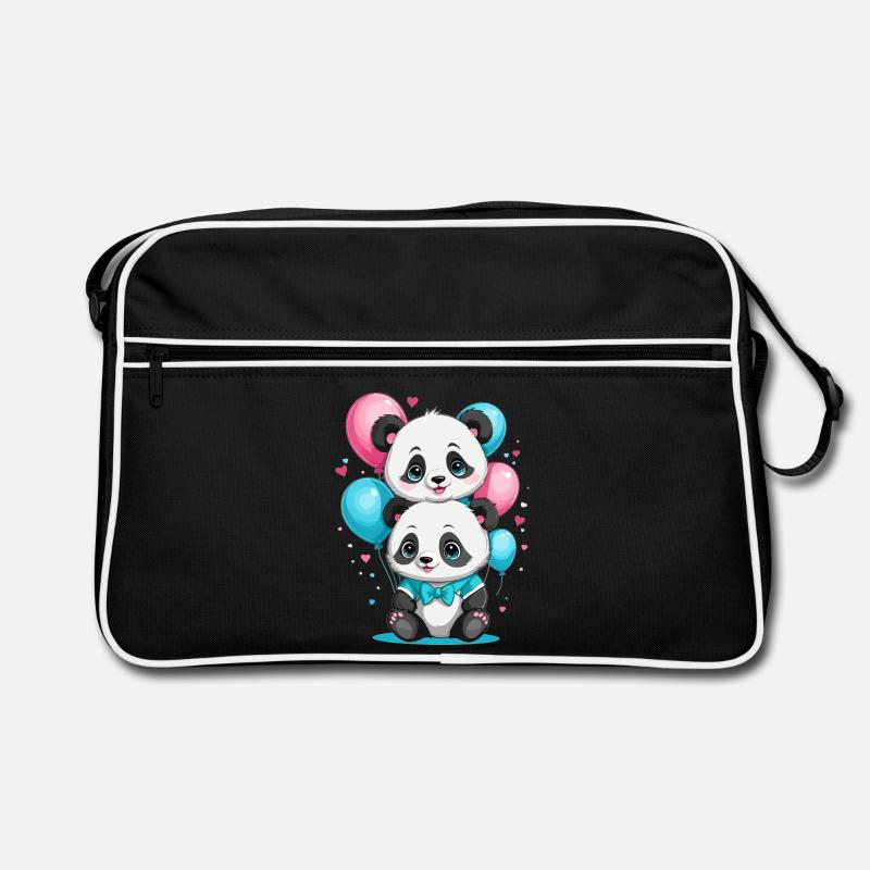 Panda mignon Sac Retro