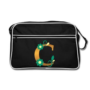 C - Retro Bag - black/white - Front