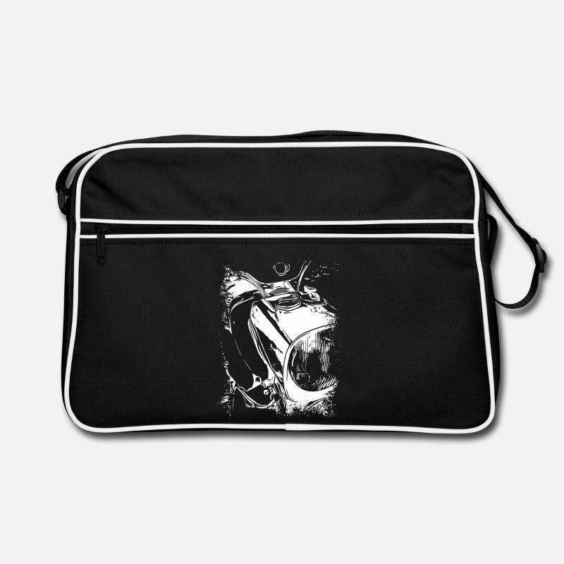 Two-stroke legend black and white Retro Bag