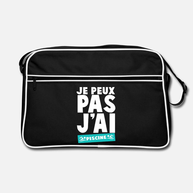 Ich kann nicht schwimmen Retro Tasche
