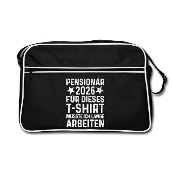 Retraité 2026 - Rente Retraite Retraite - Sac Retro - noir/blanc - Devant