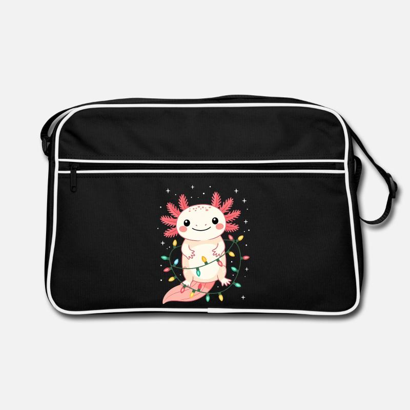 Pull de Noël Axolotl Drôle Mignon Sac Retro