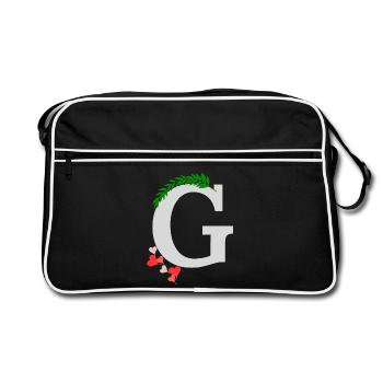 g - Retro Bag - black/white - Front