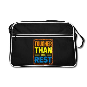 Tougher Than the Rest Typography - Sac Retro - noir/blanc - Devant