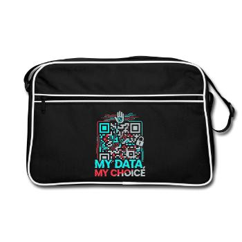 My data - Retro Bag - black/white - Front