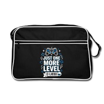 Juste un dernier niveau de gamer qui dit - Sac Retro - noir/blanc - Devant