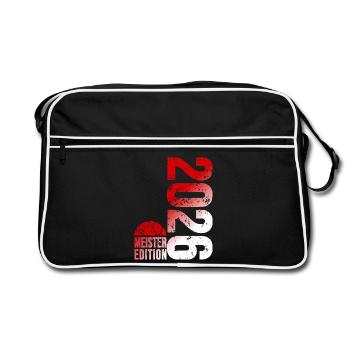 Basketball Master Edition 2026 in red and white - Retro Bag - black/white - Front