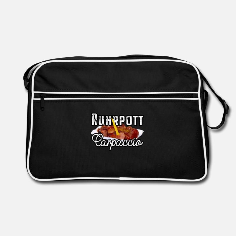 Currywurst Ruhrpott Carpaccio Bratwurst Geschenk Retro Tasche
