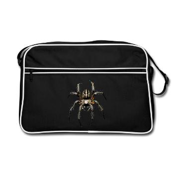 Araignée Tarentule Amour Arachnide Araignées - Sac Retro - noir/blanc - Devant