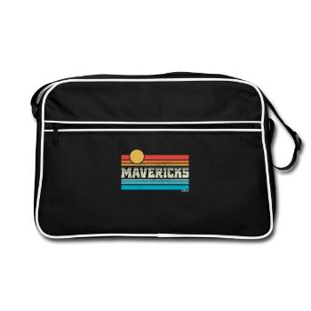 Mavericks Beach Californie Retro Surf Trip Surfeur - Sac Retro - noir/blanc - Devant