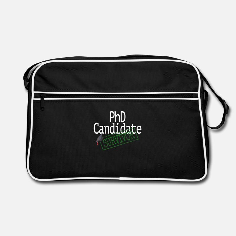 Promotion zum Doktor / PhD Candidate Survivor / Dr Retro Tasche