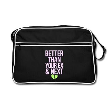 Better Than Your Ex & Next Breakup Single Party - Retro Bag - black/white - Front
