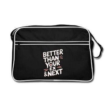 Better Than Your Ex & Next Breakup Single Party - Retro Bag - black/white - Front