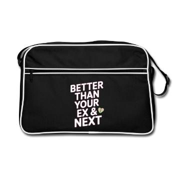 Better Than Your Ex & Next Breakup Single Party - Retro Bag - black/white - Front