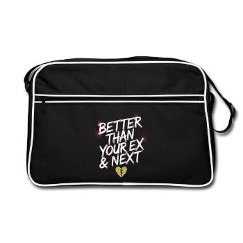 Better Than Your Ex & Next Breakup Single Party - Retro Bag - black/white - Front
