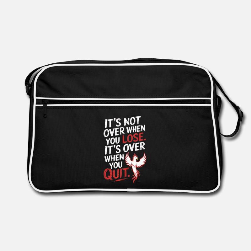 It's Not Over When You Lose Perseverance Motivation Retro Bag