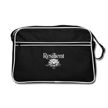 Résilience Santé mentale Motivation Résilience - Sac Retro - noir/blanc - Devant