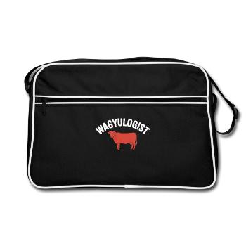 Wagyulogist Wagyu Beef Grill Master Japan Steak - Retro Bag - black/white - Front