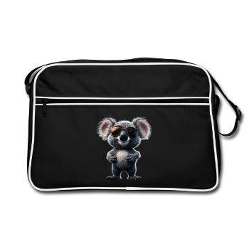 Koala Bear Australia Koala Bear Cute Koala Bears - Retro Bag - black/white - Front