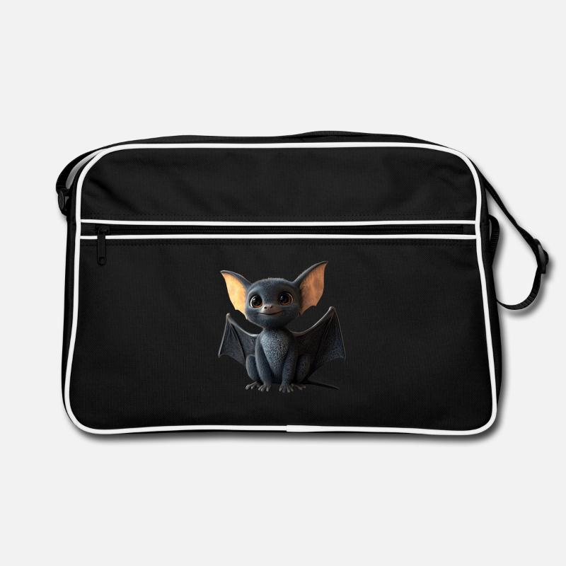 Bat Flying Fox Vampire Bat Cute Fledemice Retro Bag
