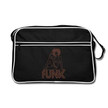 FUNK - Retro Bag - black/white - Front