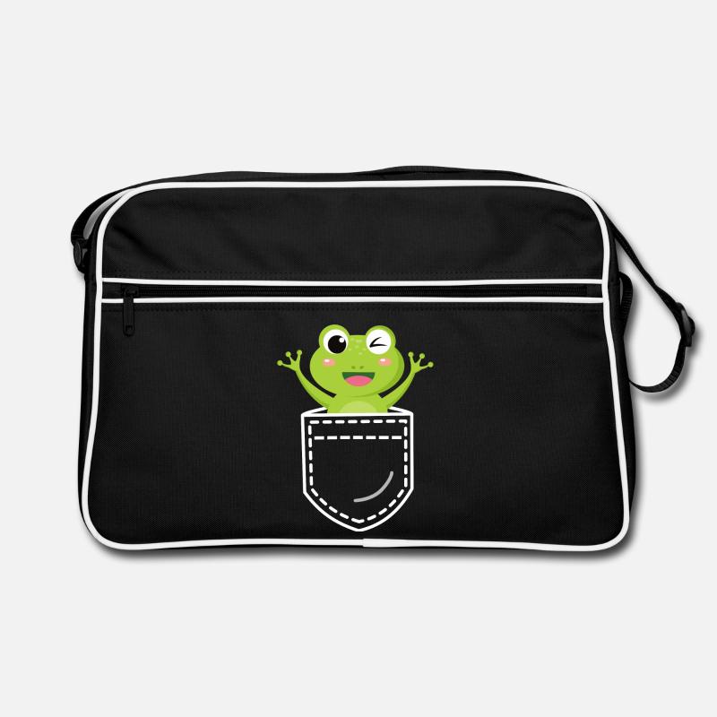 Frosch Frösche Retro Tasche