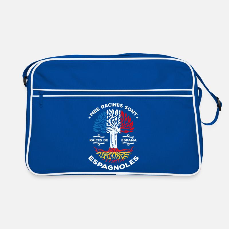 Meine Wurzeln sind spanische Baum Frankreich Spanien Retro Tasche