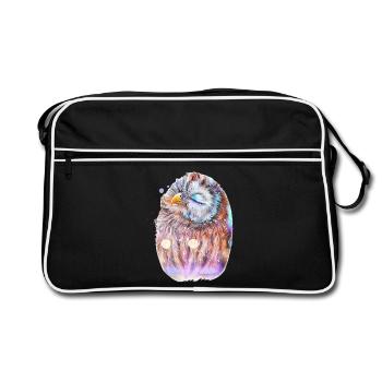 Hibou - Sac Retro - noir/blanc - Devant
