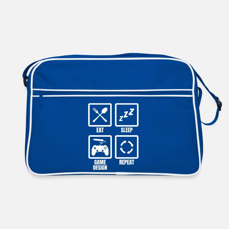 Eat Sleep Game Design Repeat Retro Tasche