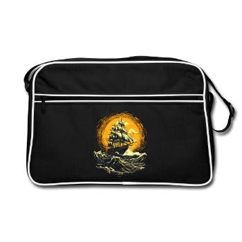 Sea yacht - Retro Bag - black/white - Front