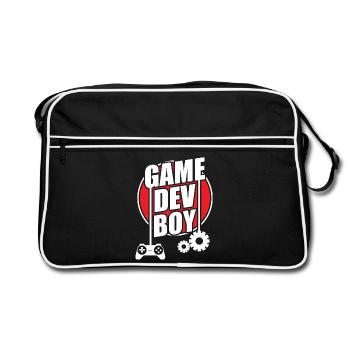 Développeur de jeu - Sac Retro - noir/blanc - Devant