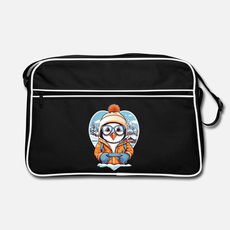 Cute Penguin Retro Bag