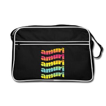 t shirt Sicily amuri t-shirt gift idea love - Retro Bag - black/white - Front