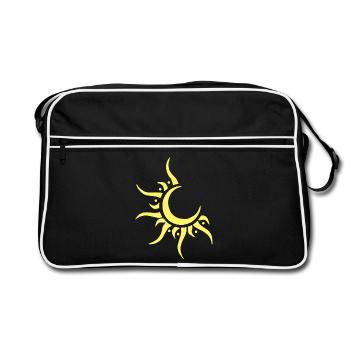 Soleil et lune - Sac Retro - noir/blanc - Devant