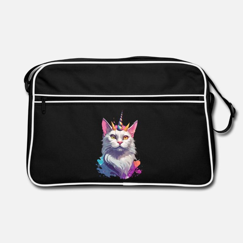 Collection chat licorne couleur Sac Retro