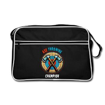 Hache à lancer une hache Sport Design - Sac Retro - noir/blanc - Devant